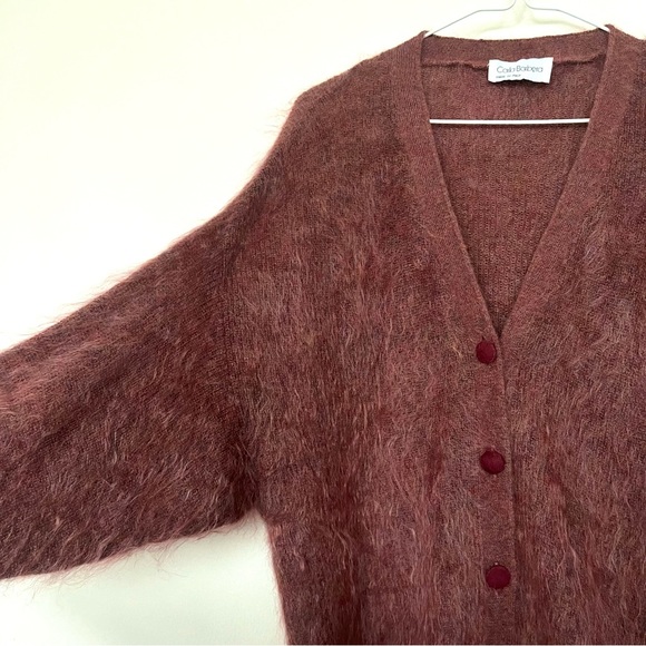 Italian made mohair mix button down sweater - Picture 10 of 12